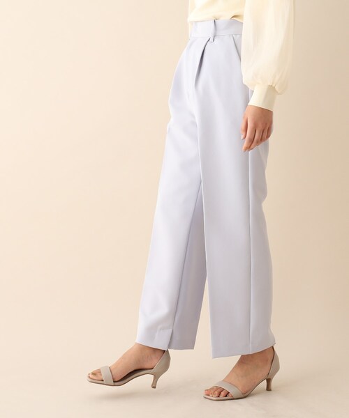 OPAQUE.CLIP（オペークドットクリップ）の「◆ダブルクロスワイドパンツ（その他パンツ・レディース・チャコールグレー/パープル/ライトベージュ・38）」の16枚目の写真