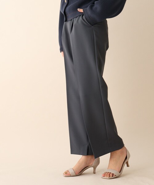 OPAQUE.CLIP（オペークドットクリップ）の「◆ダブルクロスワイドパンツ（その他パンツ・レディース・チャコールグレー/パープル/ライトベージュ・38）」の20枚目の写真