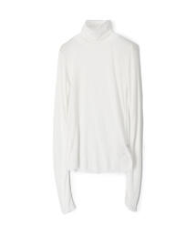 EDITION | 80T/CFINE RIB コットンポリエステル ハイネックプルオーバー(Tシャツ/カットソー)
