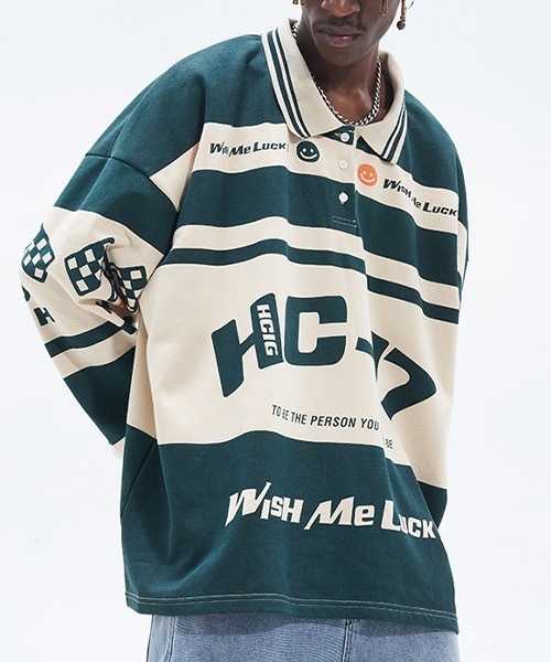 HARSH AND CRUEL（ハーシュアンドクルーエル）の「【Harsh and Cruel】Retro Color Polo Shirts HC22SS16（シャツ/ブラウス・メンズ・マルチ・S/L/M/XL）」の2枚目の写真