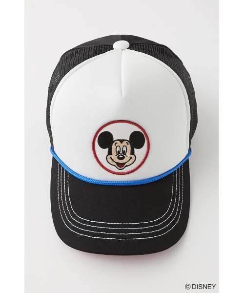 Disney SERIES CREATED by MUS(ディズニーシリーズクリエイテッドバイエムユーエス)の「MD TRUCKER SNAPBACK(キャップ・レディース・ブラック/レッド・FREE)」の3枚目の写真