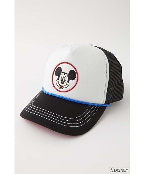 Disney SERIES CREATED by MUS(ディズニーシリーズクリエイテッドバイエムユーエス)の「MD TRUCKER SNAPBACK(キャップ・レディース・ブラック/レッド・FREE)」の4枚目の写真