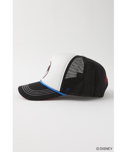 Disney SERIES CREATED by MUS(ディズニーシリーズクリエイテッドバイエムユーエス)の「MD TRUCKER SNAPBACK(キャップ・レディース・ブラック/レッド・FREE)」の5枚目の写真