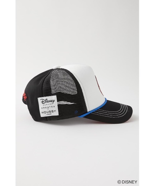 Disney SERIES CREATED by MUS(ディズニーシリーズクリエイテッドバイエムユーエス)の「MD TRUCKER SNAPBACK(キャップ・レディース・ブラック/レッド・FREE)」の6枚目の写真