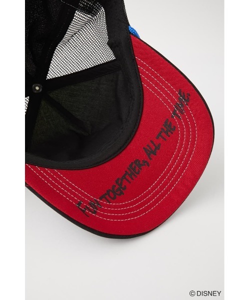 Disney SERIES CREATED by MUS(ディズニーシリーズクリエイテッドバイエムユーエス)の「MD TRUCKER SNAPBACK(キャップ・レディース・ブラック/レッド・FREE)」の11枚目の写真