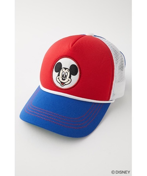 Disney SERIES CREATED by MUS(ディズニーシリーズクリエイテッドバイエムユーエス)の「MD TRUCKER SNAPBACK(キャップ・レディース・ブラック/レッド・FREE)」の13枚目の写真