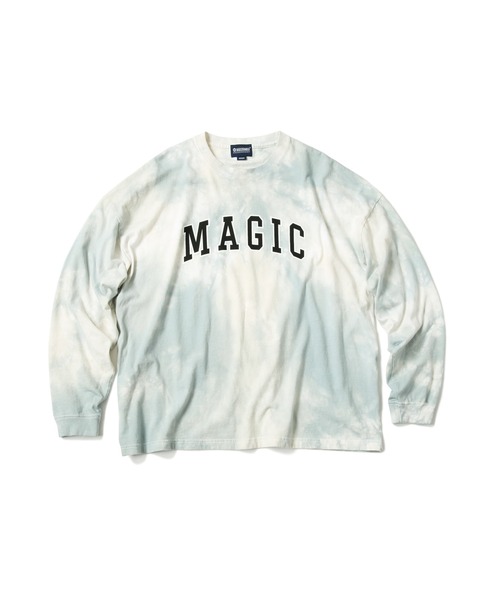 MAGIC NUMBER（マジック ナンバー）の「【MAGIC NUMBER】 ARCH LOGO TIE DYE L/S TEE(LOOSE FIT)（Tシャツ/カットソー・メンズ・ブルーグレー・LARGE/X-LARGE/MEDIUM）」の8枚目の写真