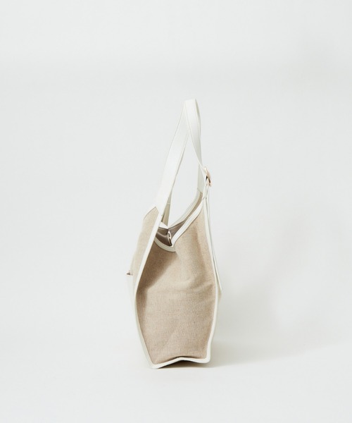 LOWELL things(ロウェル シングス)の「Twins/キャンバス調ワンショルダートートBAG(トートバッグ・レディース・ブラック/アイボリー/ライトブルー・フリー)」の12枚目の写真