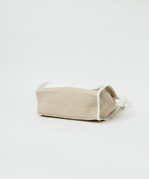 LOWELL things(ロウェル シングス)の「Twins/キャンバス調ワンショルダートートBAG(トートバッグ・レディース・ブラック/アイボリー/ライトブルー・フリー)」の14枚目の写真