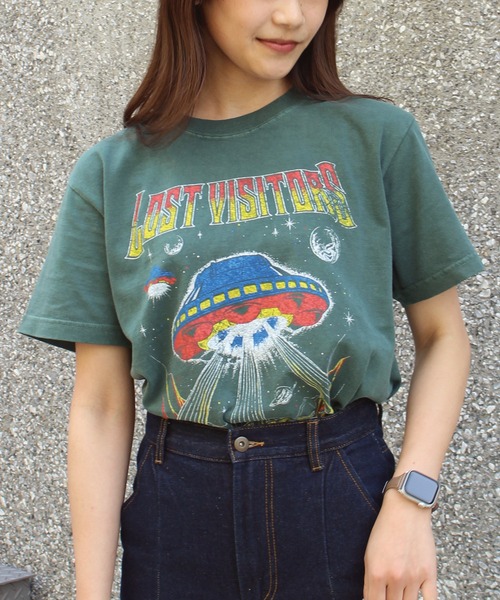 GOOD ROCK SPEED（グッドロックスピード）の「【GOOD ROCK SPEED】別注 オリジナルロックTEE（Tシャツ/カットソー・レディース・ブラック/ピンク/グリーン・F）」の3枚目の写真