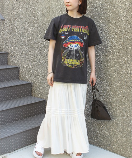 GOOD ROCK SPEED（グッドロックスピード）の「【GOOD ROCK SPEED】別注 オリジナルロックTEE（Tシャツ/カットソー・レディース・ブラック/ピンク/グリーン・F）」の9枚目の写真