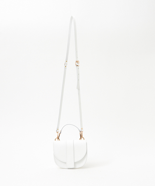 VICE VERSA（バイスバース）の「【VICE VERSA／バイズベルサ】 丸型ショルダーバッグ（ショルダーバッグ・レディース・ホワイト/キャメル・フリー）」の2枚目の写真