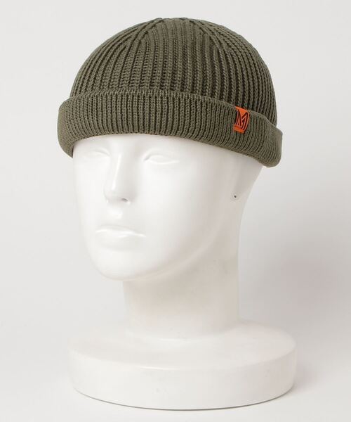 MANASTASH（マナスタッシュ）の「MANASTASH/マナスタッシュ　A/C Short Roll Watch Cap　ショートロールワッチキャップ（ニットキャップ/ビーニー・メンズ・アイボリー/ブラック/グレー/ベージュ/オリーブ・FREE）」の5枚目の写真