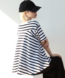 Ray BEAMS | Ray BEAMS / バック フレア ハーフスリーブ Tシャツ(Tシャツ/カットソー)