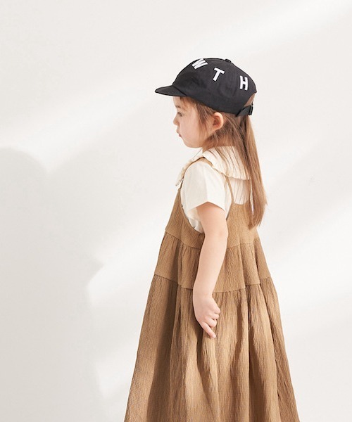 b・ROOM（ビールーム）の「ティアードキャミワンピース（ワンピース・キッズ・ベージュ/ピンク/ブラック・110cm/90cm/100cm/130cm/120cm）」の17枚目の写真
