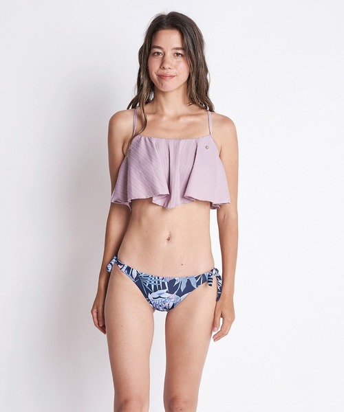 美品♡ROXY ブルー系 セパレート水着 ボタニカル ビキニ M ROXY 水着 TO THE SUN/ロキシーボタニカル柄ビキニ(水着