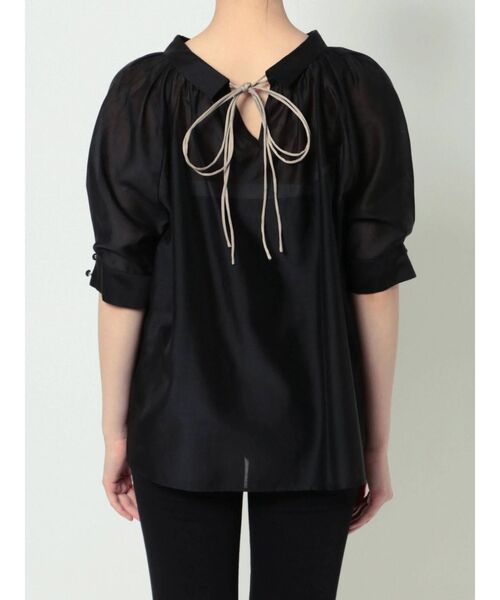 LAGUNAMOON（ラグナムーン）の「ロールネックリボンブラウス（シャツ/ブラウス・レディース・ホワイト/イエロー/ブルー/ブラック・FREE）」の19枚目の写真