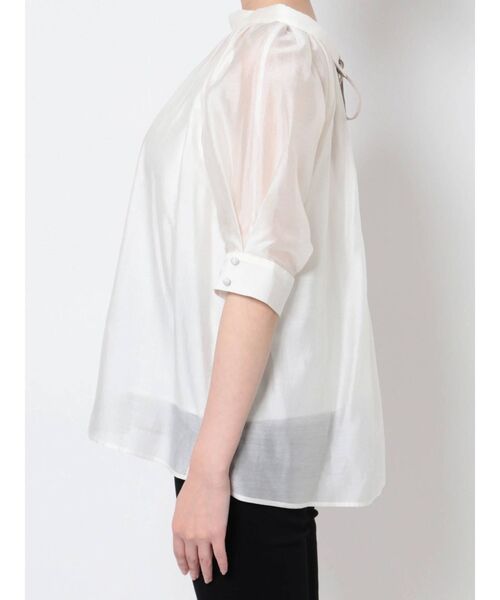 LAGUNAMOON（ラグナムーン）の「ロールネックリボンブラウス（シャツ/ブラウス・レディース・ホワイト/イエロー/ブルー/ブラック・FREE）」の18枚目の写真