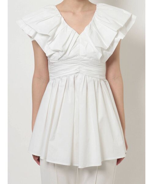 MERCURYDUO(マーキュリーデュオ)の「ボリュームタックスリーブチュニックブラウス(シャツ/ブラウス・レディース・オフホワイト/ブラック/ブルー・FREE)」の22枚目の写真