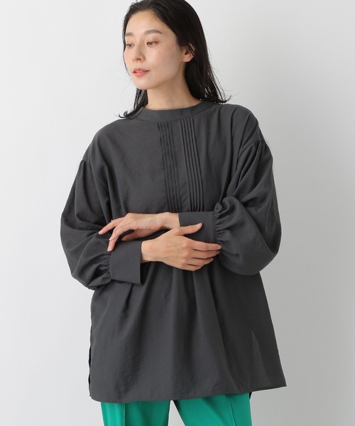 LEPSIM（レプシィム）の「2WAYピンタックブラウス　274207（シャツ/ブラウス・レディース・グレー/オフホワイト/ブルー/ホワイト・FREE）」の3枚目の写真