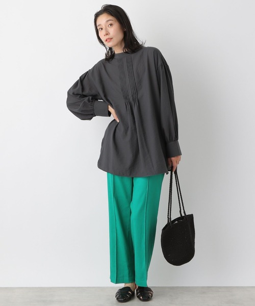 LEPSIM（レプシィム）の「2WAYピンタックブラウス　274207（シャツ/ブラウス・レディース・グレー/オフホワイト/ブルー/ホワイト・FREE）」の7枚目の写真