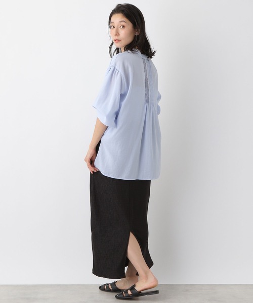 LEPSIM（レプシィム）の「2WAYピンタックブラウス　274207（シャツ/ブラウス・レディース・グレー/オフホワイト/ブルー/ホワイト・FREE）」の15枚目の写真