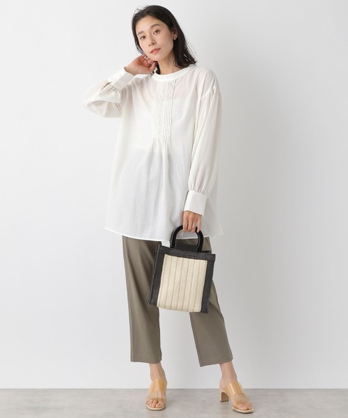 LEPSIM（レプシィム）の「2WAYピンタックブラウス　274207（シャツ/ブラウス・レディース・グレー/オフホワイト/ブルー/ホワイト・FREE）」の19枚目の写真