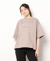 ELVENCE DEUX | USAコットンロゴT(Tシャツ/カットソー)