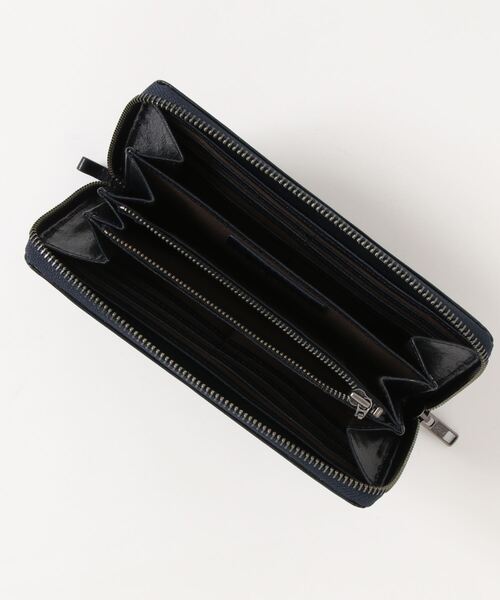 ikka（イッカ）の「ITALYレザー ラウンドウォレット（財布・メンズ・ブラック/ダークブラウン/ネイビー/ブラウン・FREE）」の5枚目の写真