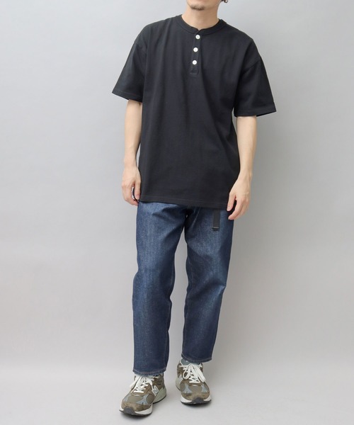 【October's Very Own】コットン・ヘンリーネックシャツ OE1120 オープンエンド マックスウェイト ヘンリーネックTシャツ