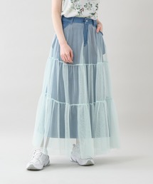 Paradise Picnic | doll up oops チュールＸデニムスカート(デニムスカート)