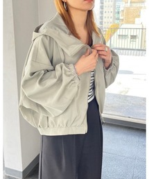 LiSeek | 【LiSeeK】フード付ボリュームスリーブブルゾン(ブルゾン)