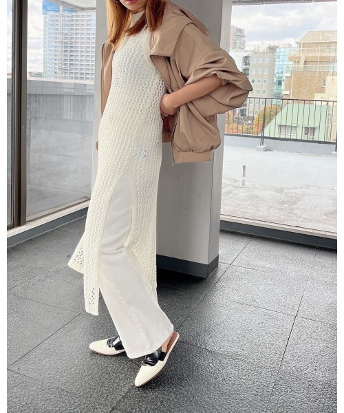 LiSeek（リシーク）の「【LiSeeK】フード付ボリュームスリーブブルゾン（ブルゾン・レディース・ベージュ/アイボリー/カーキ・FREE）」の8枚目の写真