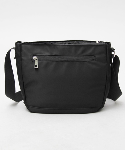 SCANDINAVIAN FOREST（スカンジナビアン・フォレスト）の「撥水ナイロン 軽量 ダブルポケット ミニショルダーバッグ（ショルダーバッグ・レディース・ブラック/グレー/ベージュ/ベージュ系その他/ブラウン/ブルー・FREE）」の11枚目の写真