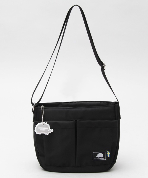撥水ナイロン 軽量 ダブルポケット ミニショルダーバッグ（ショルダー