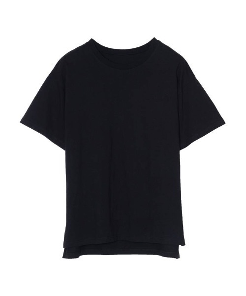 Re:EDIT(リエディ)の「USAコットンレギュラーTシャツ(Tシャツ/カットソー・レディース・ブラック/オフホワイト/ベージュ・MEDIUM/LARGE)」の9枚目の写真