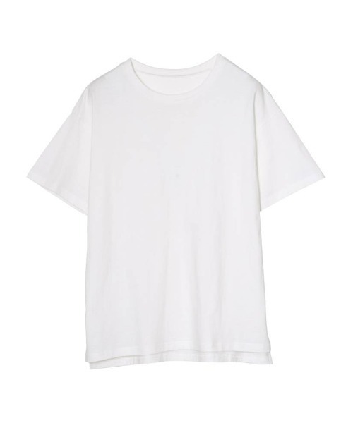 Re:EDIT(リエディ)の「USAコットンレギュラーTシャツ(Tシャツ/カットソー・レディース・ブラック/オフホワイト/ベージュ・MEDIUM/LARGE)」の7枚目の写真