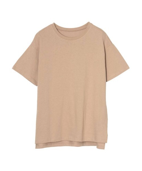 Re:EDIT(リエディ)の「USAコットンレギュラーTシャツ(Tシャツ/カットソー・レディース・ブラック/オフホワイト/ベージュ・MEDIUM/LARGE)」の5枚目の写真
