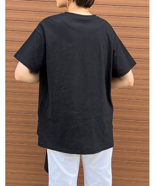 Re:EDIT(リエディ)の「USAコットンレギュラーTシャツ(Tシャツ/カットソー・レディース・ブラック/オフホワイト/ベージュ・MEDIUM/LARGE)」の14枚目の写真