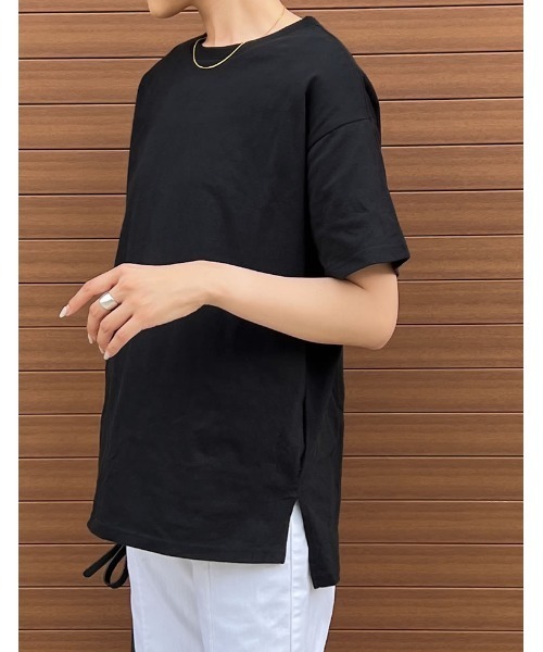Re:EDIT(リエディ)の「USAコットンレギュラーTシャツ(Tシャツ/カットソー・レディース・ブラック/オフホワイト/ベージュ・MEDIUM/LARGE)」の15枚目の写真