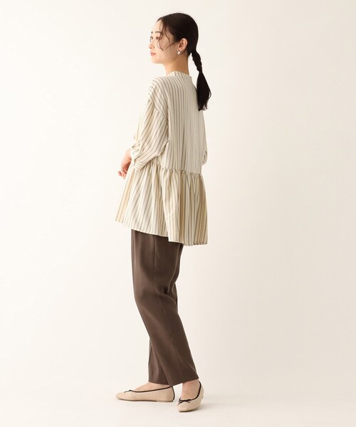 OPAQUE.CLIP（オペークドットクリップ）の「◆【CERCA/セルカ】ストライプチュニックペプラムシャツ【WEB限定サイズ】（シャツ/ブラウス・レディース・グレー系その他3/ホワイト系5・40/38/36）」の16枚目の写真