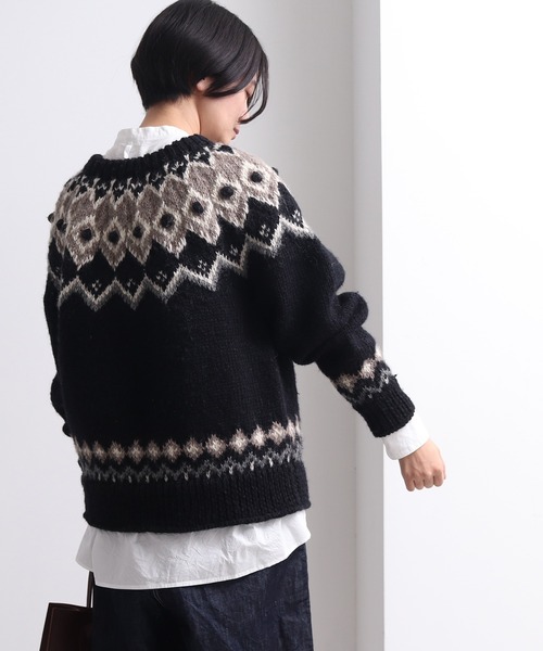 yuni（ユニ ）の「ネパールハンドニット ジャガード プルオーバー  