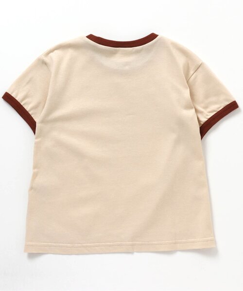 BREEZE(ブリーズ)の「リンガーTシャツ(Tシャツ/カットソー・キッズ・グリーン/ブラウン・120/100/150/140/110/90/130)」の3枚目の写真