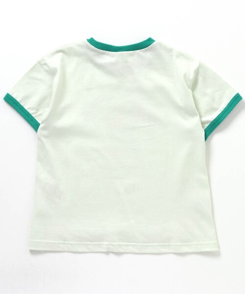 BREEZE(ブリーズ)の「リンガーTシャツ(Tシャツ/カットソー・キッズ・グリーン/ブラウン・120/100/150/140/110/90/130)」の4枚目の写真