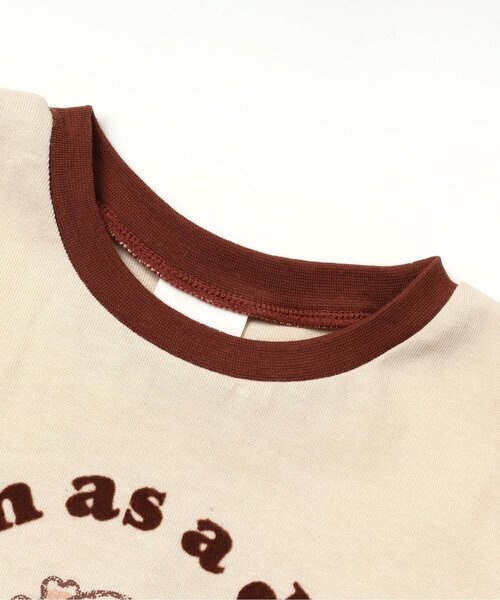 BREEZE(ブリーズ)の「リンガーTシャツ(Tシャツ/カットソー・キッズ・グリーン/ブラウン・120/100/150/140/110/90/130)」の5枚目の写真