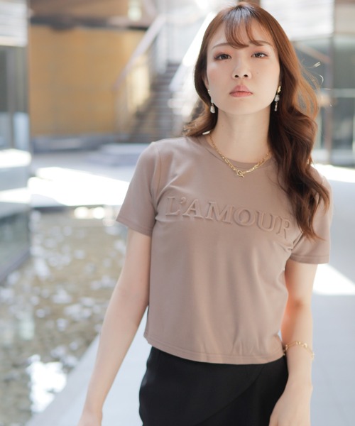 LIPSERVICE(リップサービス)の「L'AMOUR Tシャツ(Tシャツ/カットソー・レディース・ホワイト/ベージュ/ブラック・FREE)」の7枚目の写真
