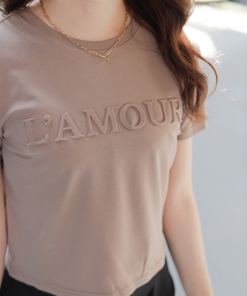LIPSERVICE(リップサービス)の「L'AMOUR Tシャツ(Tシャツ/カットソー・レディース・ホワイト/ベージュ/ブラック・FREE)」の8枚目の写真