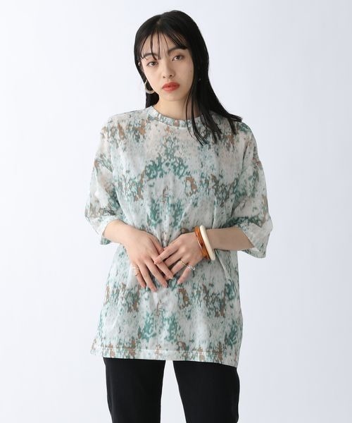 JEANASIS（ジーナシス）の「エスパンディガラシアーT/287012（Tシャツ/カットソー・レディース・グリーン系その他/イエロー系その他/イエロー系その他2・FREE）」の15枚目の写真