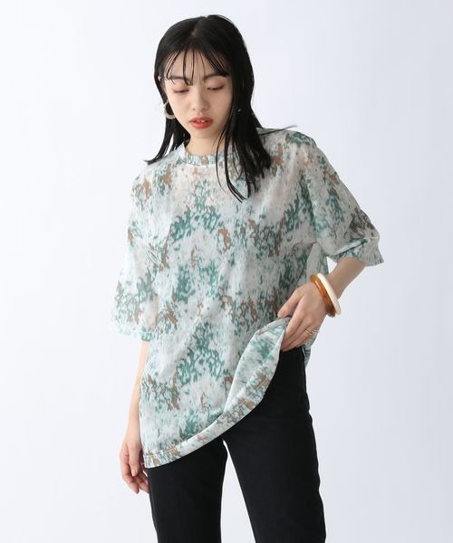 JEANASIS（ジーナシス）の「エスパンディガラシアーT/287012（Tシャツ/カットソー・レディース・グリーン系その他/イエロー系その他/イエロー系その他2・FREE）」の14枚目の写真