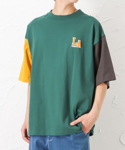 VISION STREET WEAR(ヴィジョンストリートウェア)の「サガラ刺繍ビッグTシャツ(Tシャツ/カットソー・メンズ・ブルー/ホワイト/チャコール/グリーン・XL/L/M)」の19枚目の写真